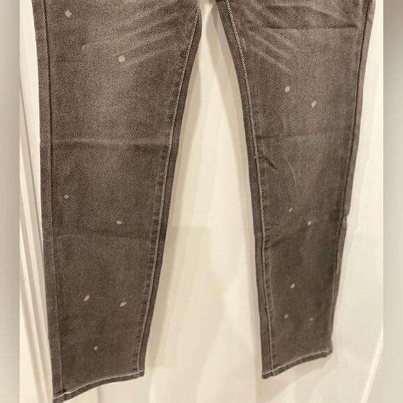Sandrine Rose X Free People Gray Polka Dot Skinny Jeans.Size 27 - Picture 9 of 14